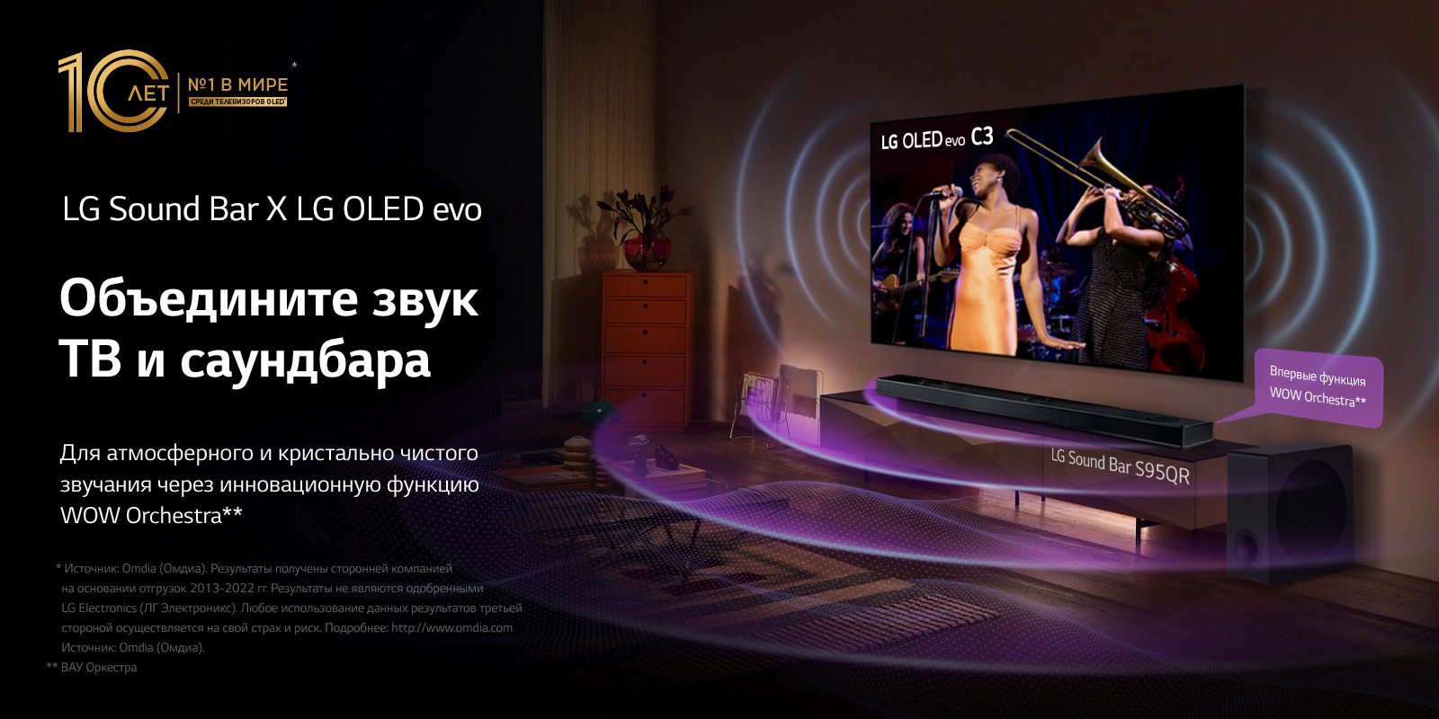 Пресс-релиз: LG объединяет аудио и видео устройства в концепции WOW Synergy