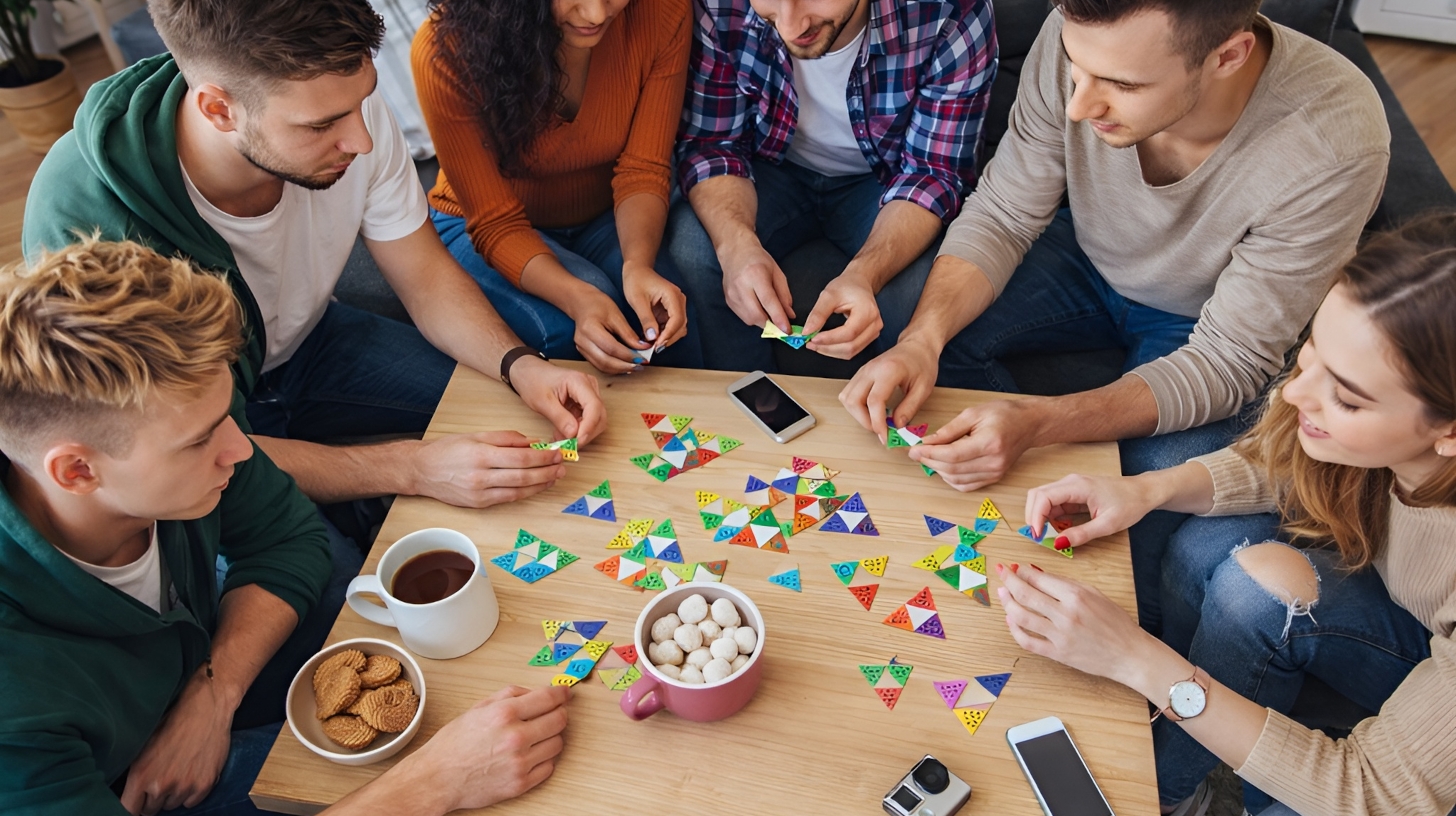 Веселые игры для компании за столом